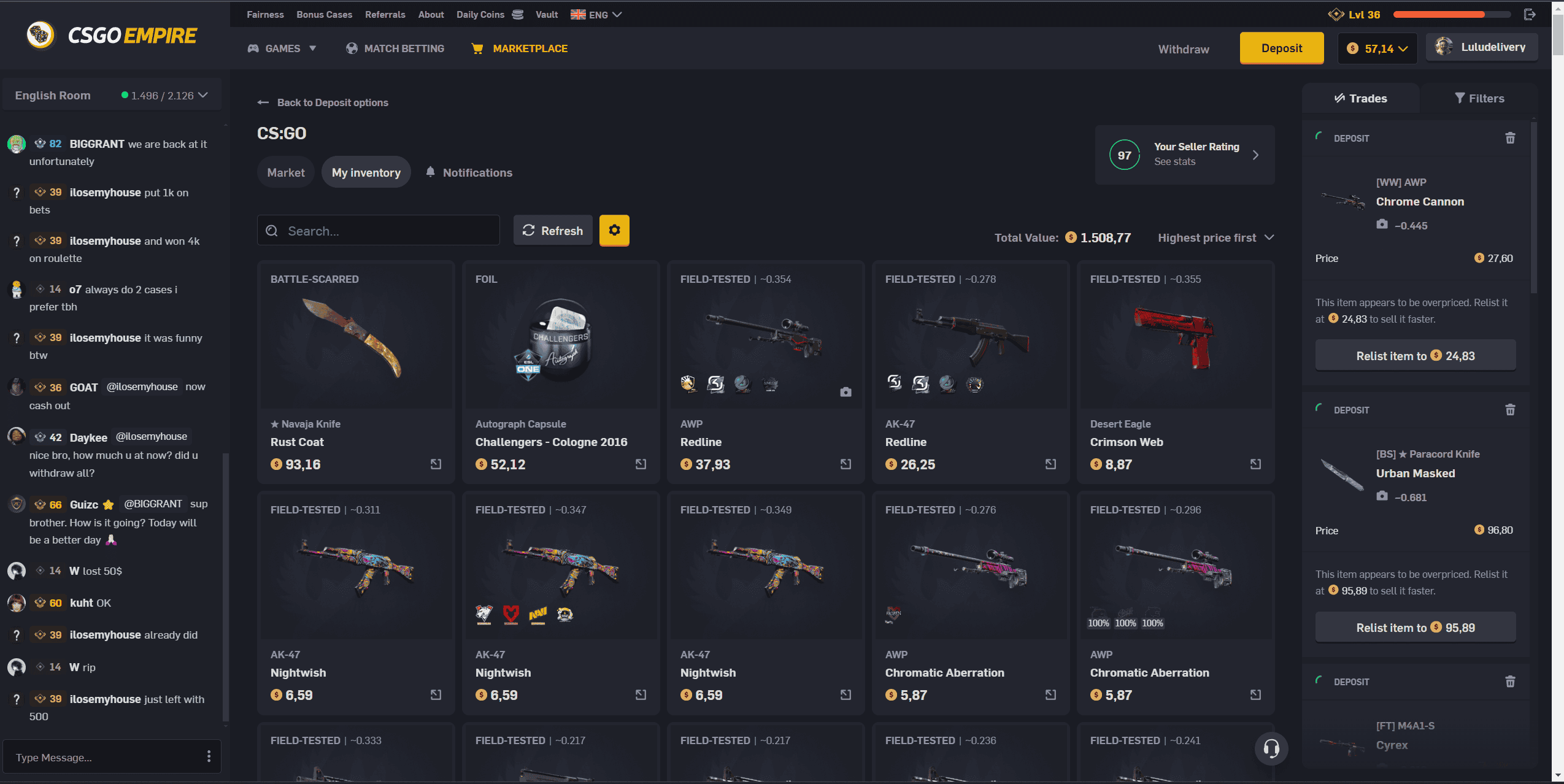 Vender - CSGOEmpire